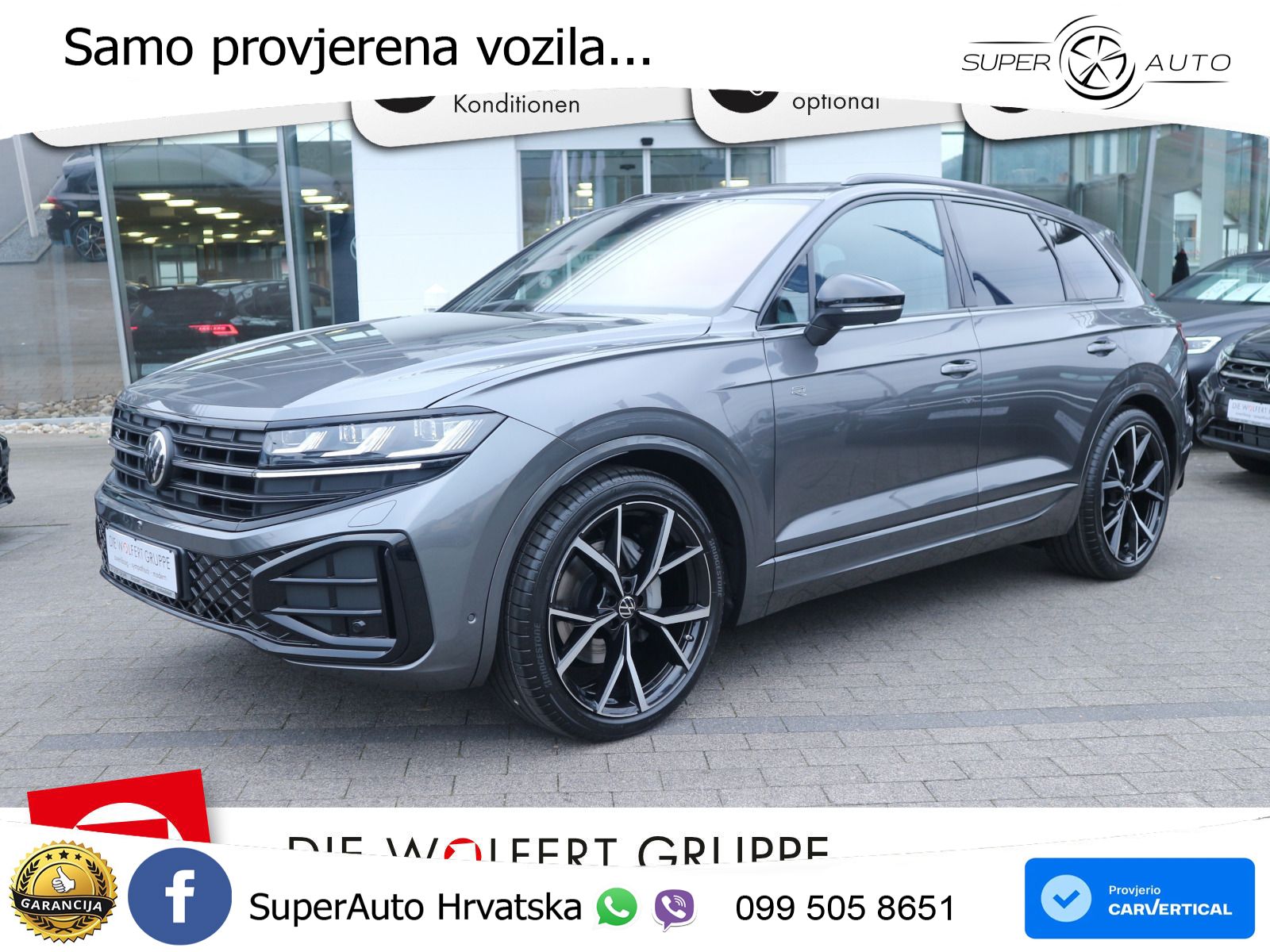 Volkswagen Touareg 3.0 V6 TDI (286 KS) 4MOTION Tiptronic ZRAČNI+ACC+GR SJED+KAM+PANO