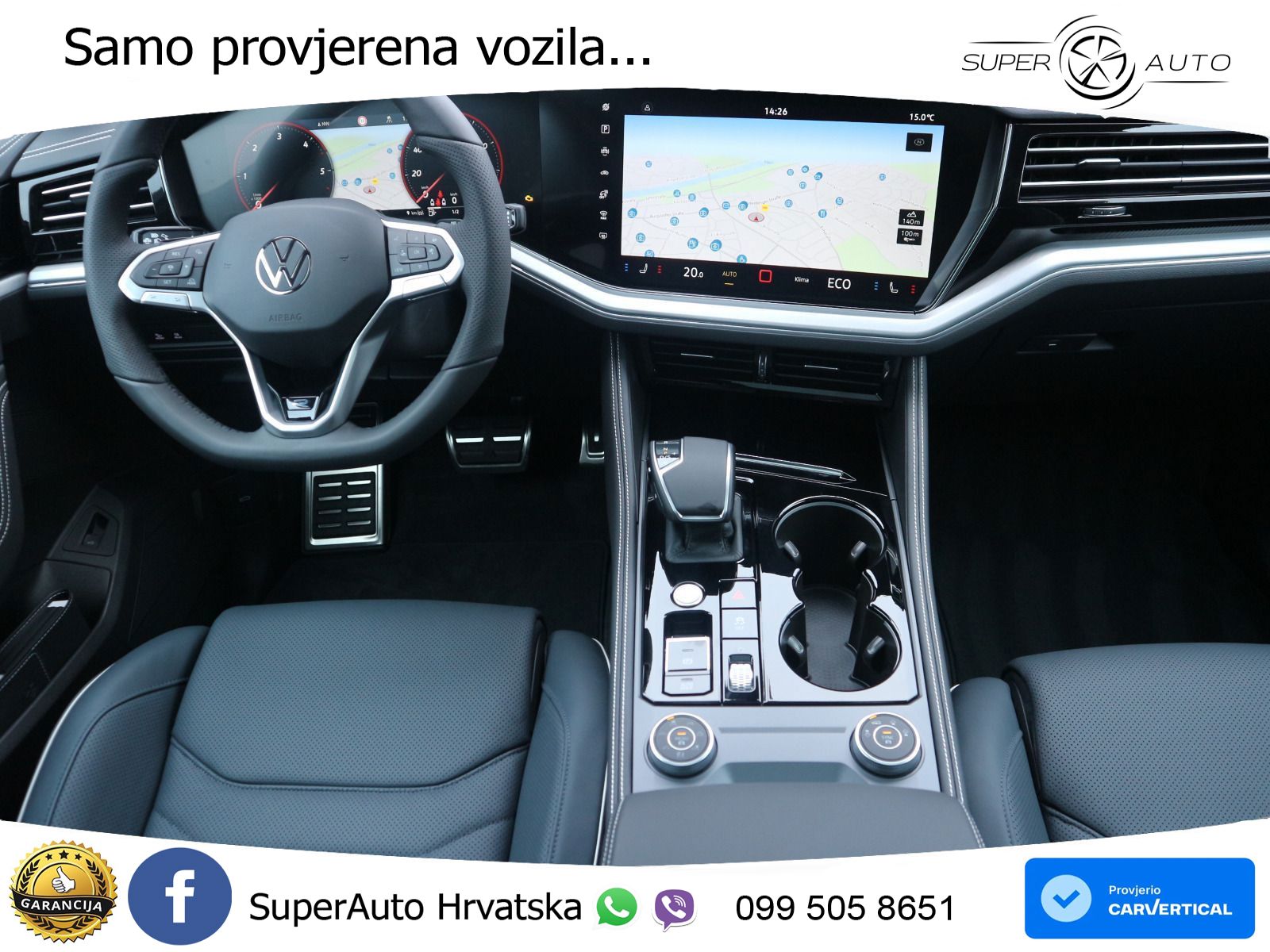 Volkswagen Touareg 3.0 V6 TDI (286 KS) 4MOTION Tiptronic ZRAČNI+ACC+GR SJED+KAM+PANO