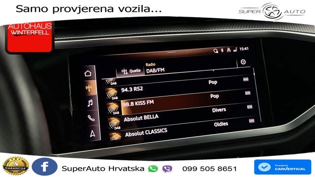 Audi Q3 40 TFSI (190 KS) quattro S tronic S line ACC+GR SJED+360+PANO