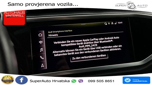 Audi Q3 40 TFSI (190 KS) quattro S tronic S line ACC+GR SJED+360+PANO