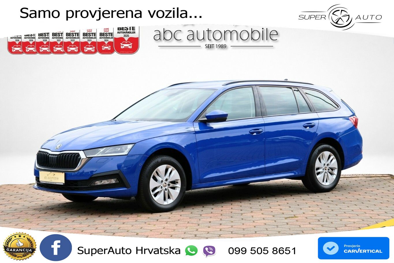 Škoda Octavia Combi 2.0 TDI (150 KS) DSG LED+GR SJED+ACC