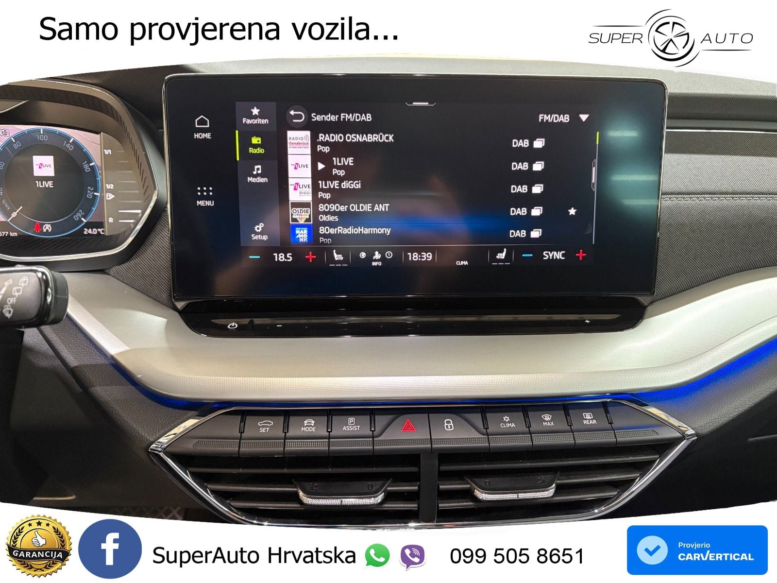 Škoda Octavia Combi 2.0 TDI (150 KS) DSG LED+GR SJED+ACC