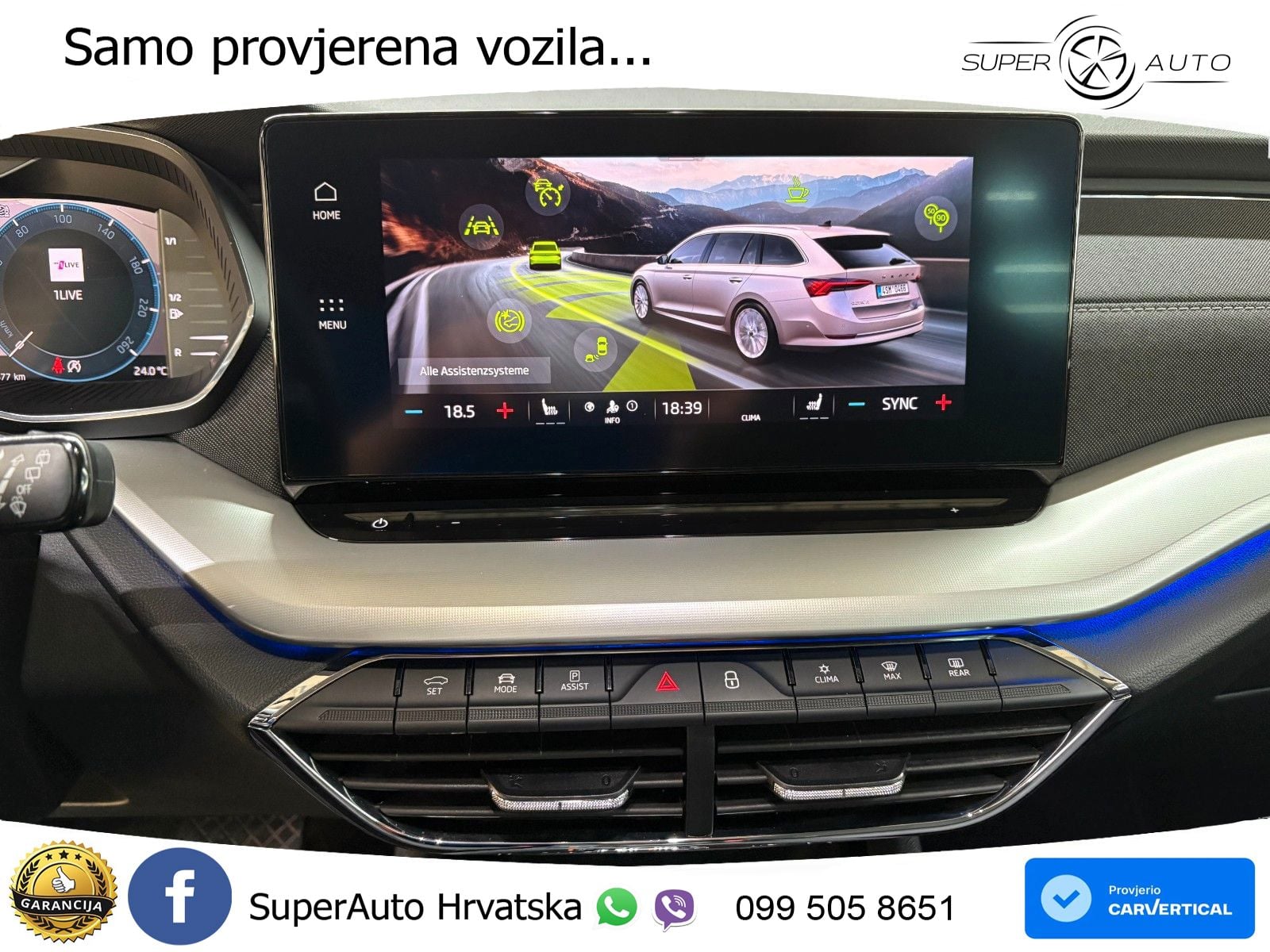 Škoda Octavia Combi 2.0 TDI (150 KS) DSG LED+GR SJED+ACC