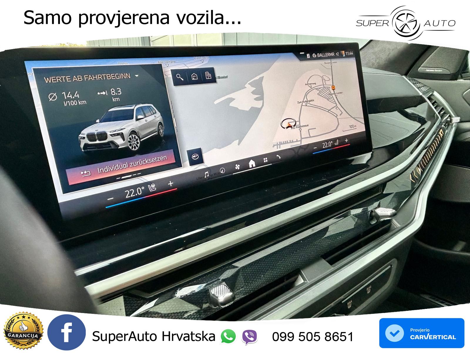 BMW X7 40d (352 KS) xDrive Steptronic M Sport ZRAČNI+ACC+GR SJED+KAM+PANO