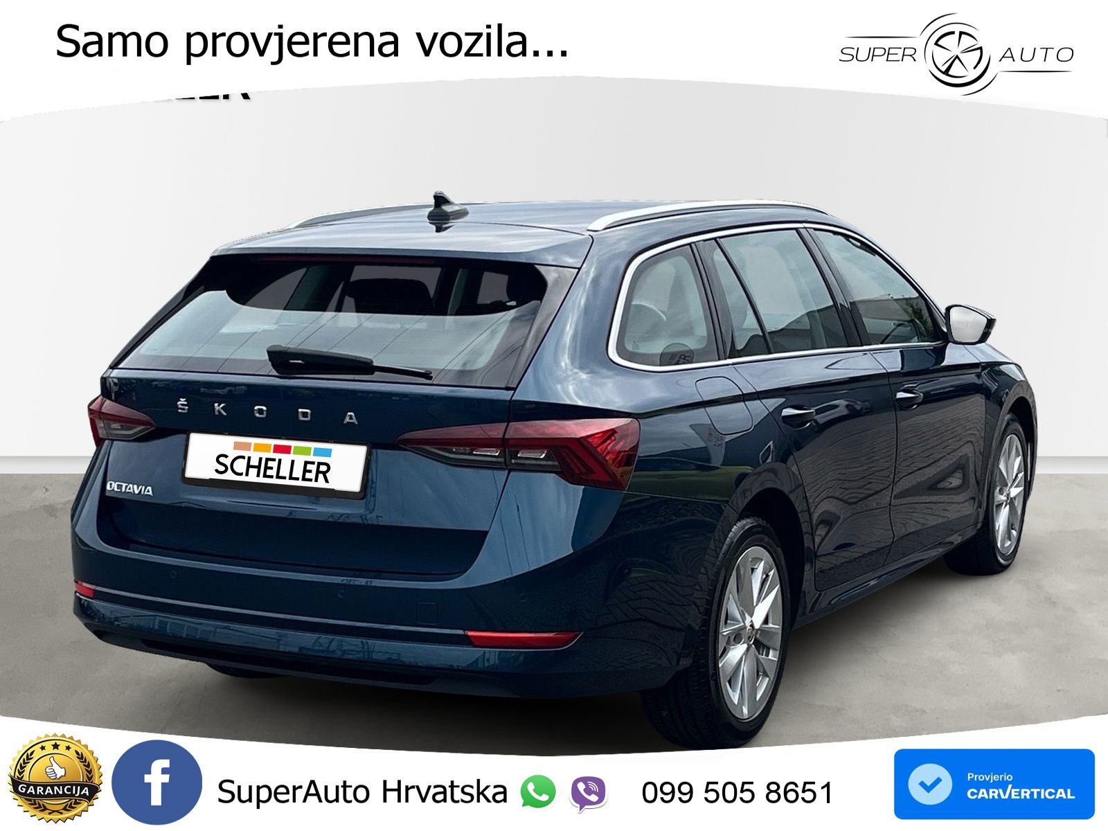 Škoda Octavia Combi 2.0 TDI (150 KS) DSG LED+GR SJED+ACC