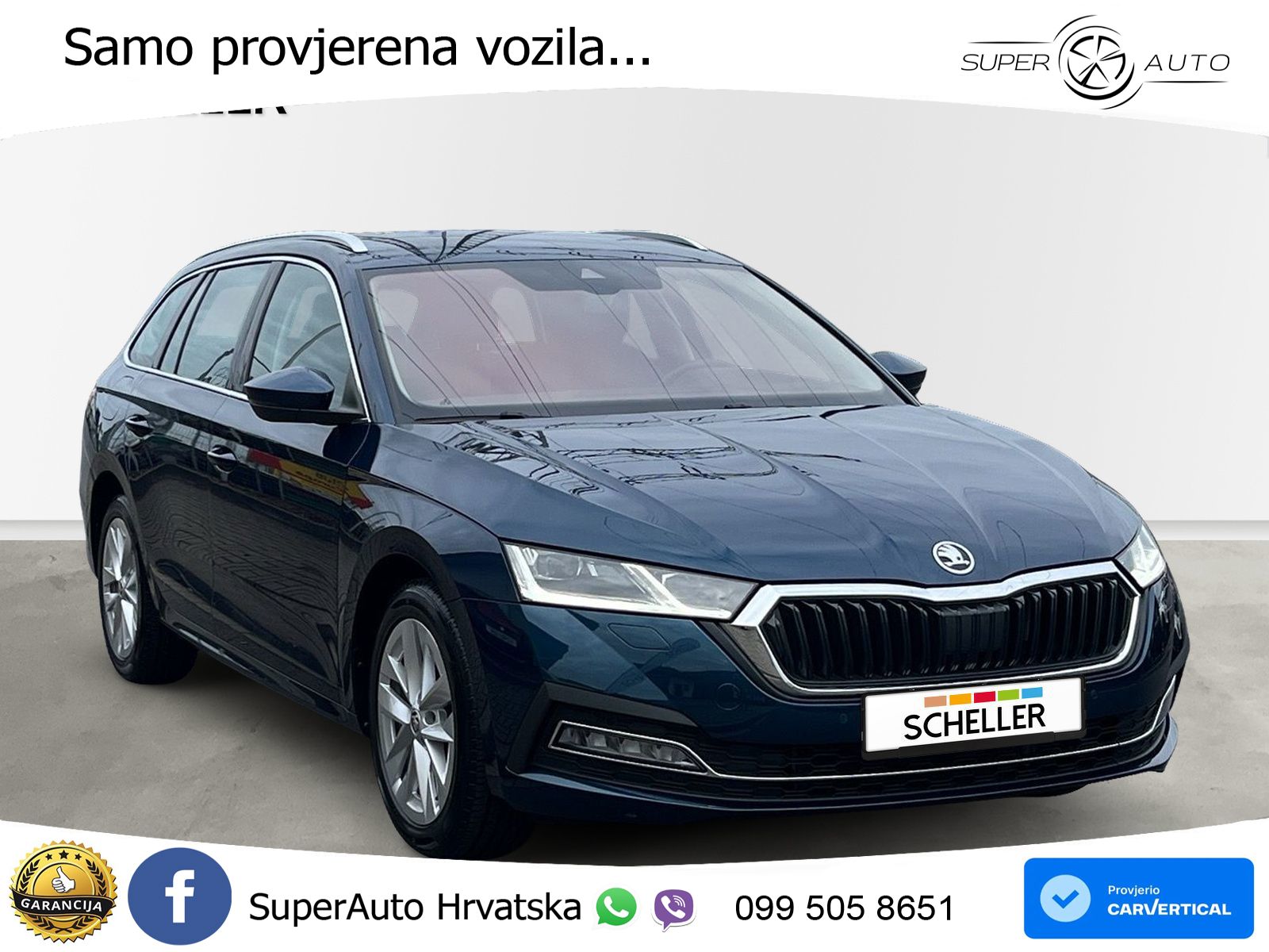 Škoda Octavia Combi 2.0 TDI (150 KS) DSG LED+GR SJED+ACC