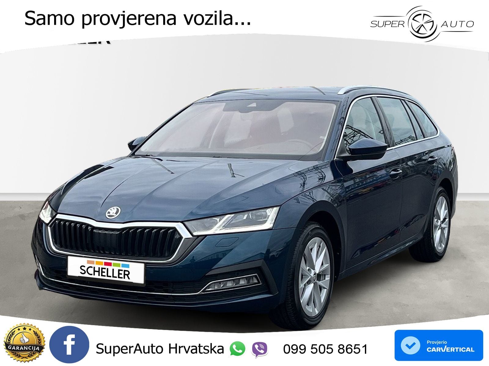 Škoda Octavia Combi 2.0 TDI (150 KS) DSG LED+GR SJED+ACC