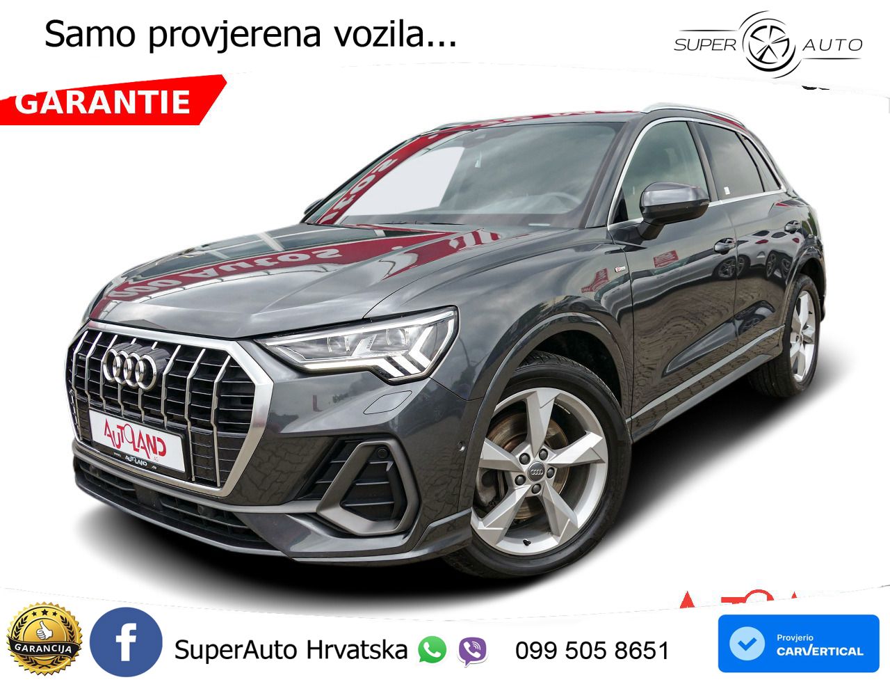 Audi Q3 40 TFSI (190 KS) quattro S tronic S line LED+GR SJED+ACC