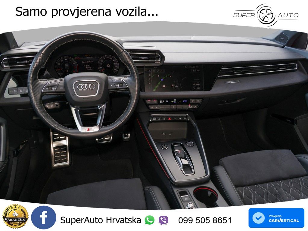 Audi A3 Limuzina 35 TFSI (150 KS) S tronic S line MATRIX+GR SJED+KAM