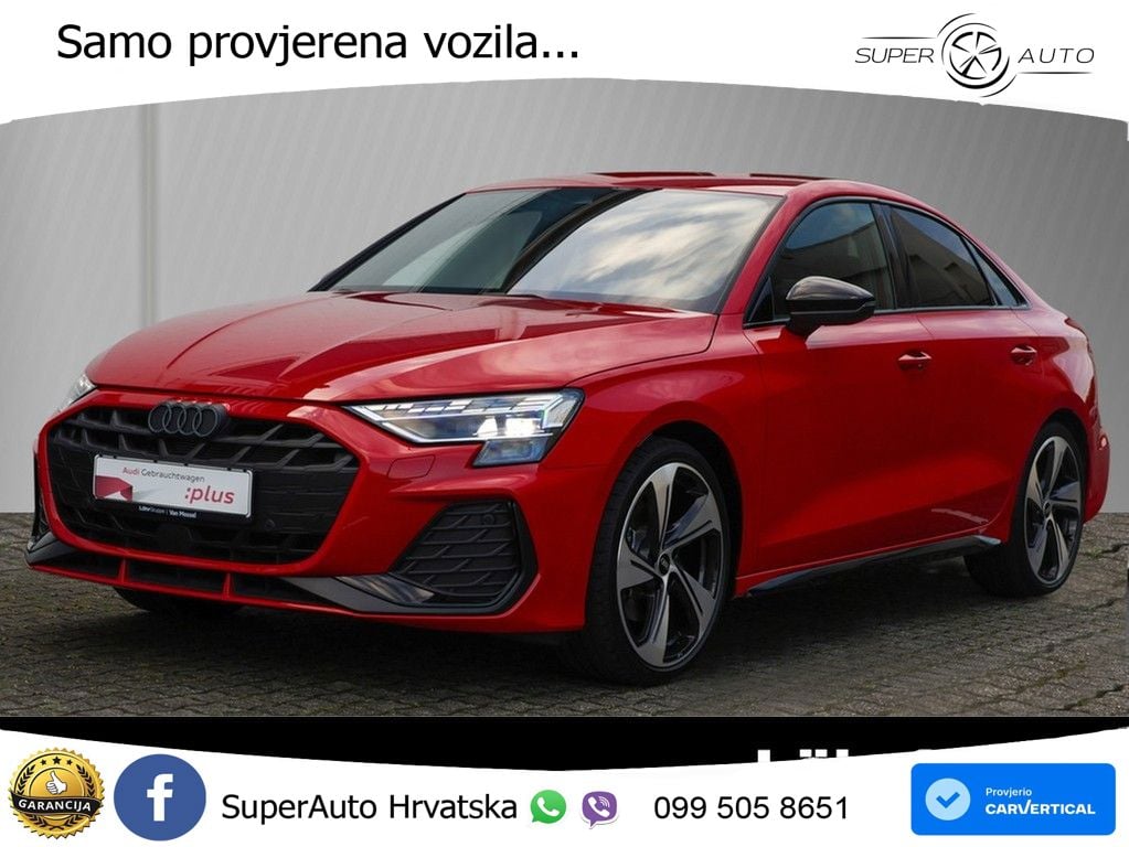 Audi A3 Limuzina 35 TFSI (150 KS) S tronic S line MATRIX+GR SJED+KAM