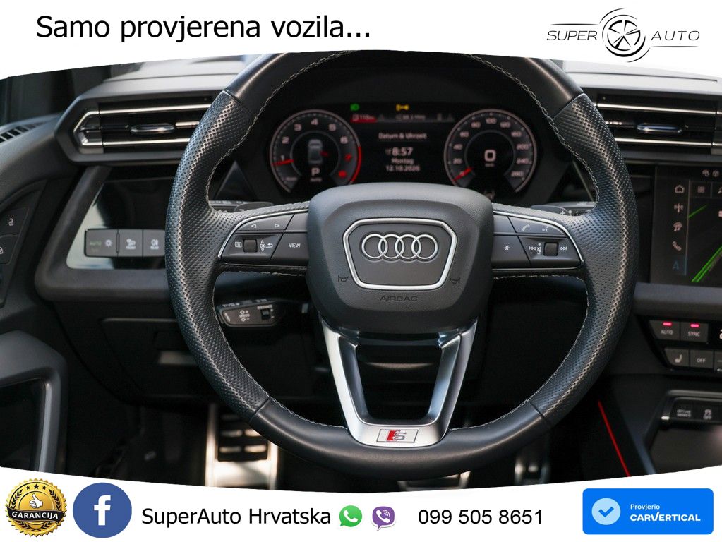 Audi A3 Limuzina 35 TFSI (150 KS) S tronic S line MATRIX+GR SJED+KAM