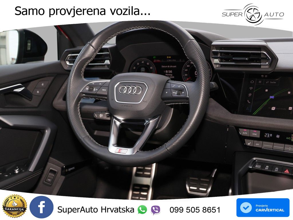 Audi A3 Limuzina 35 TFSI (150 KS) S tronic S line MATRIX+GR SJED+KAM