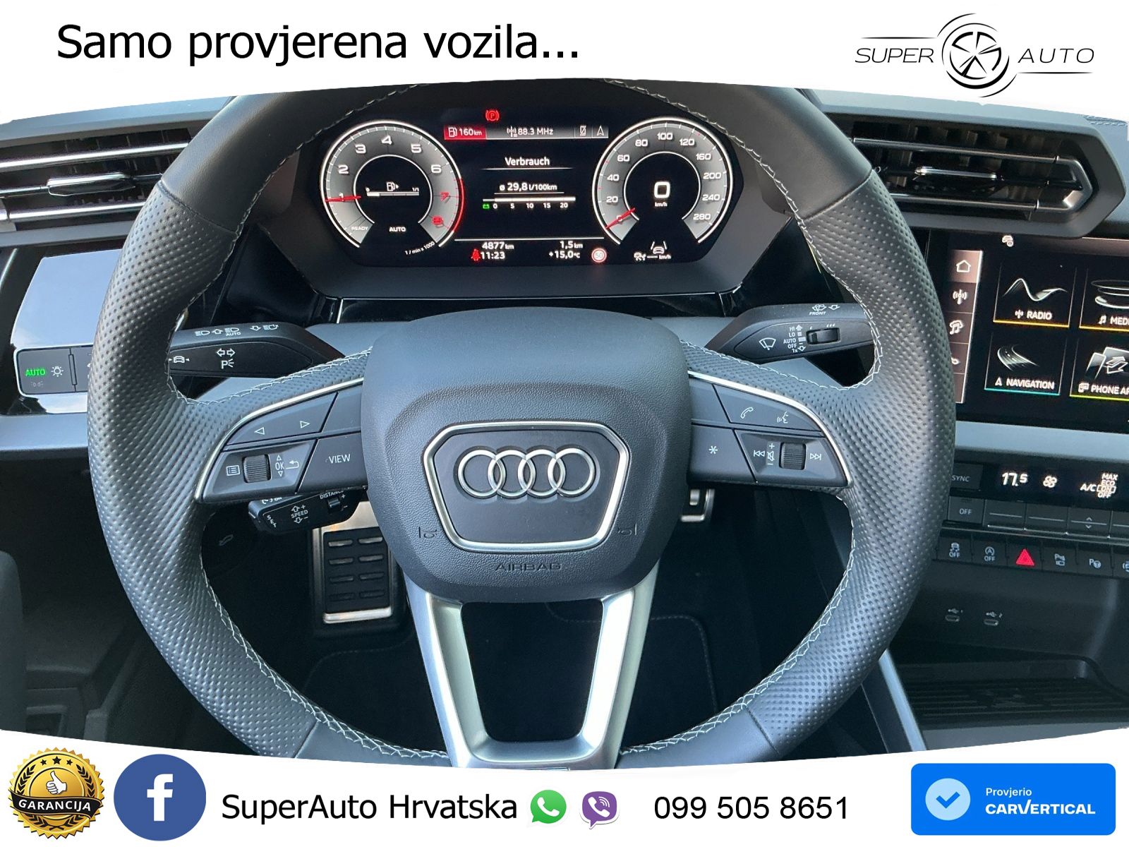 Audi A3 Limuzina 30 TFSI (116 KS) S line LED+GR SJED+ACC