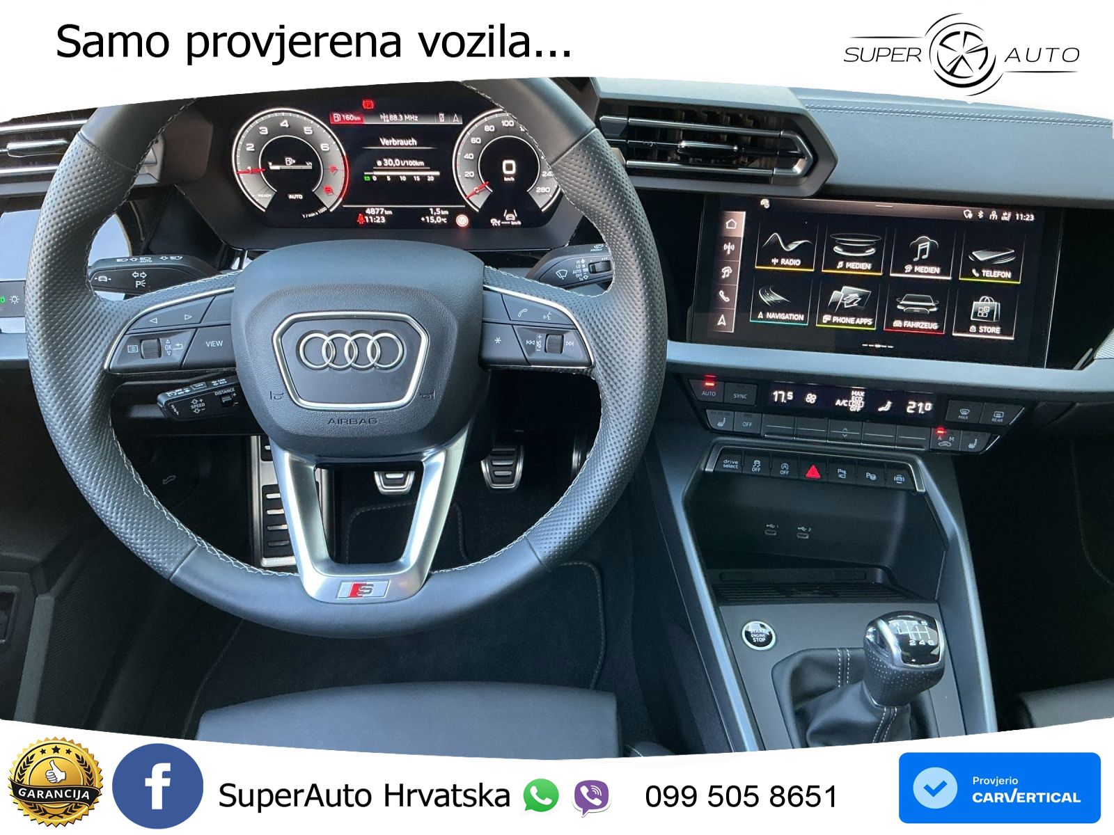 Audi A3 Limuzina 30 TFSI (116 KS) S line LED+GR SJED+ACC