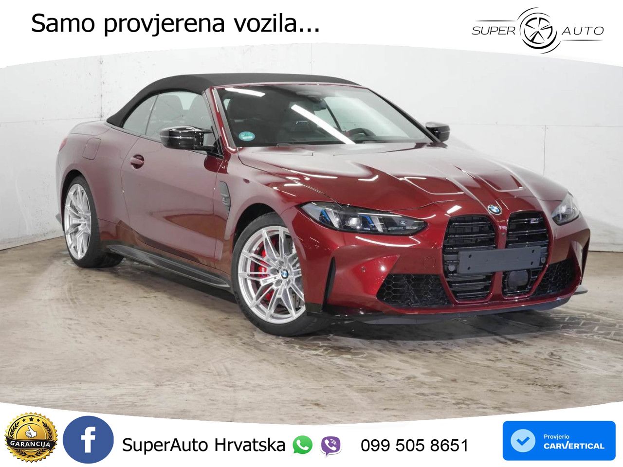 BMW M4 Convertible Competition 3.0 (530 KS) xDrive Steptronic LED+GR SJED+ACC