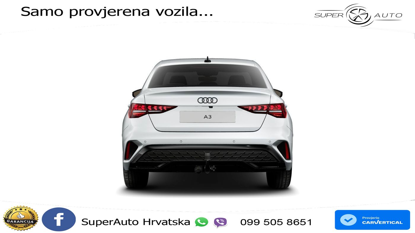 Audi A3 Limuzina 35 TFSI (150 KS) S line LED+GR SJED+ACC
