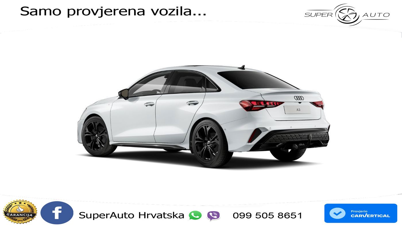 Audi A3 Limuzina 35 TFSI (150 KS) S line LED+GR SJED+ACC
