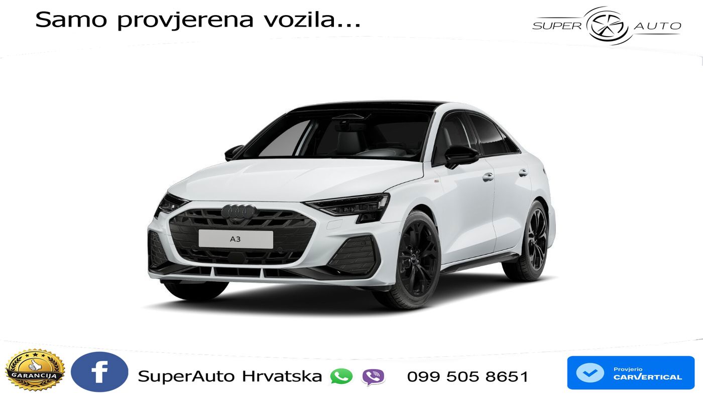 Audi A3 Limuzina 35 TFSI (150 KS) S line LED+GR SJED+ACC