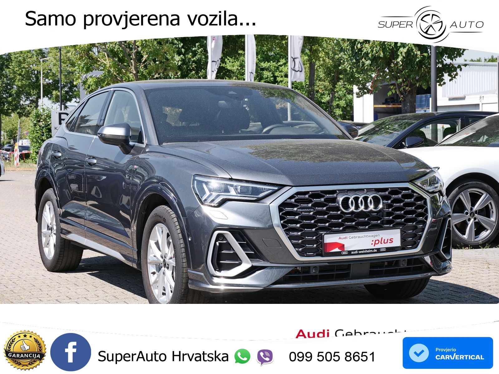 Audi Q3 II Sportback 45 TFSI (245 KS) quattro S tronic S line MATRIX+GR SJED+KAM