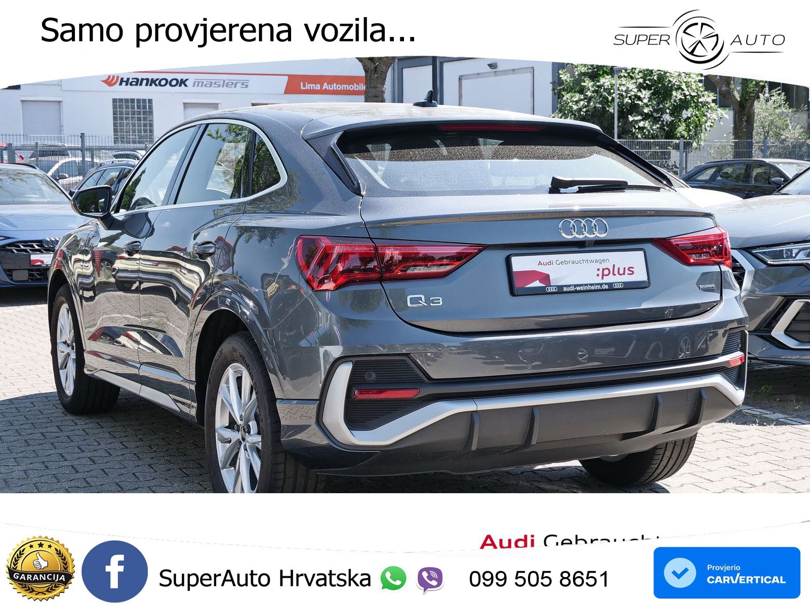 Audi Q3 II Sportback 45 TFSI (245 KS) quattro S tronic S line MATRIX+GR SJED+KAM