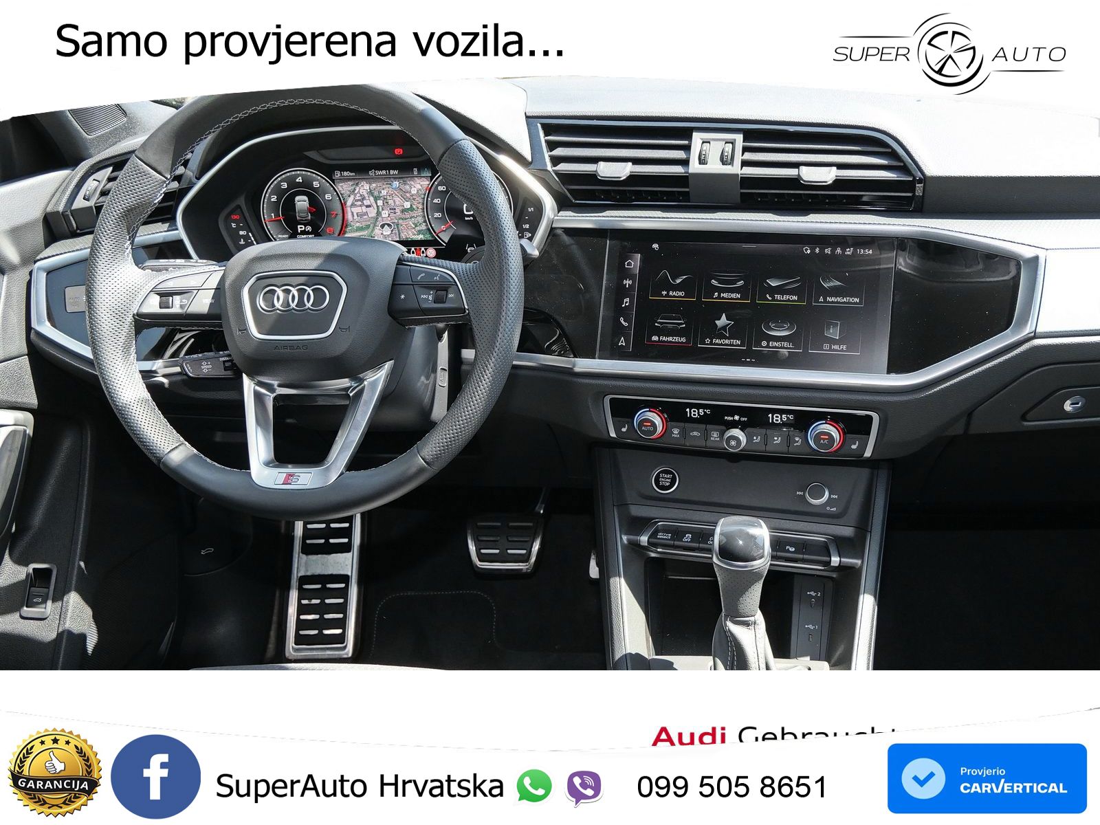 Audi Q3 II Sportback 45 TFSI (245 KS) quattro S tronic S line MATRIX+GR SJED+KAM