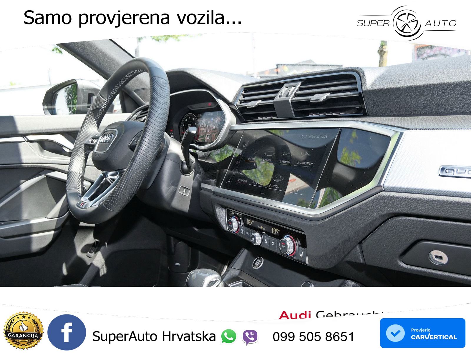 Audi Q3 II Sportback 45 TFSI (245 KS) quattro S tronic S line MATRIX+GR SJED+KAM