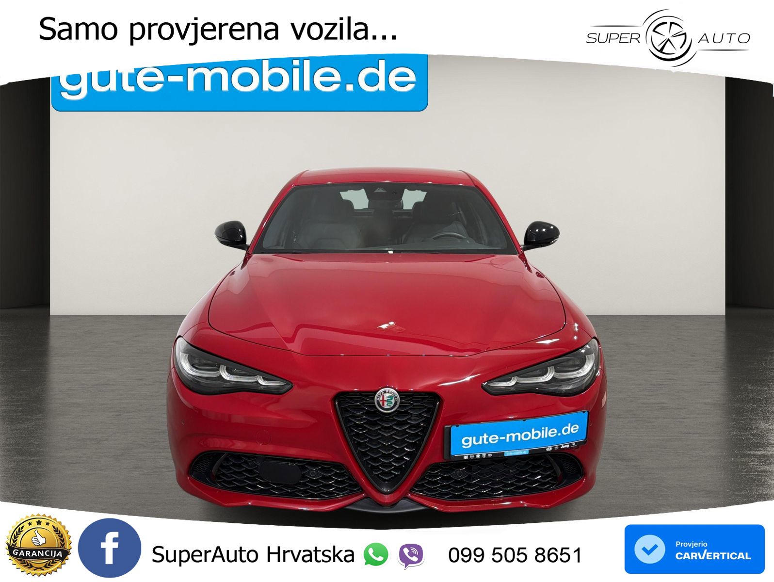 Alfa Romeo Giulia 2.0 Turbo (280 KS) Q4 Automatic LED+GR SJED+ACC