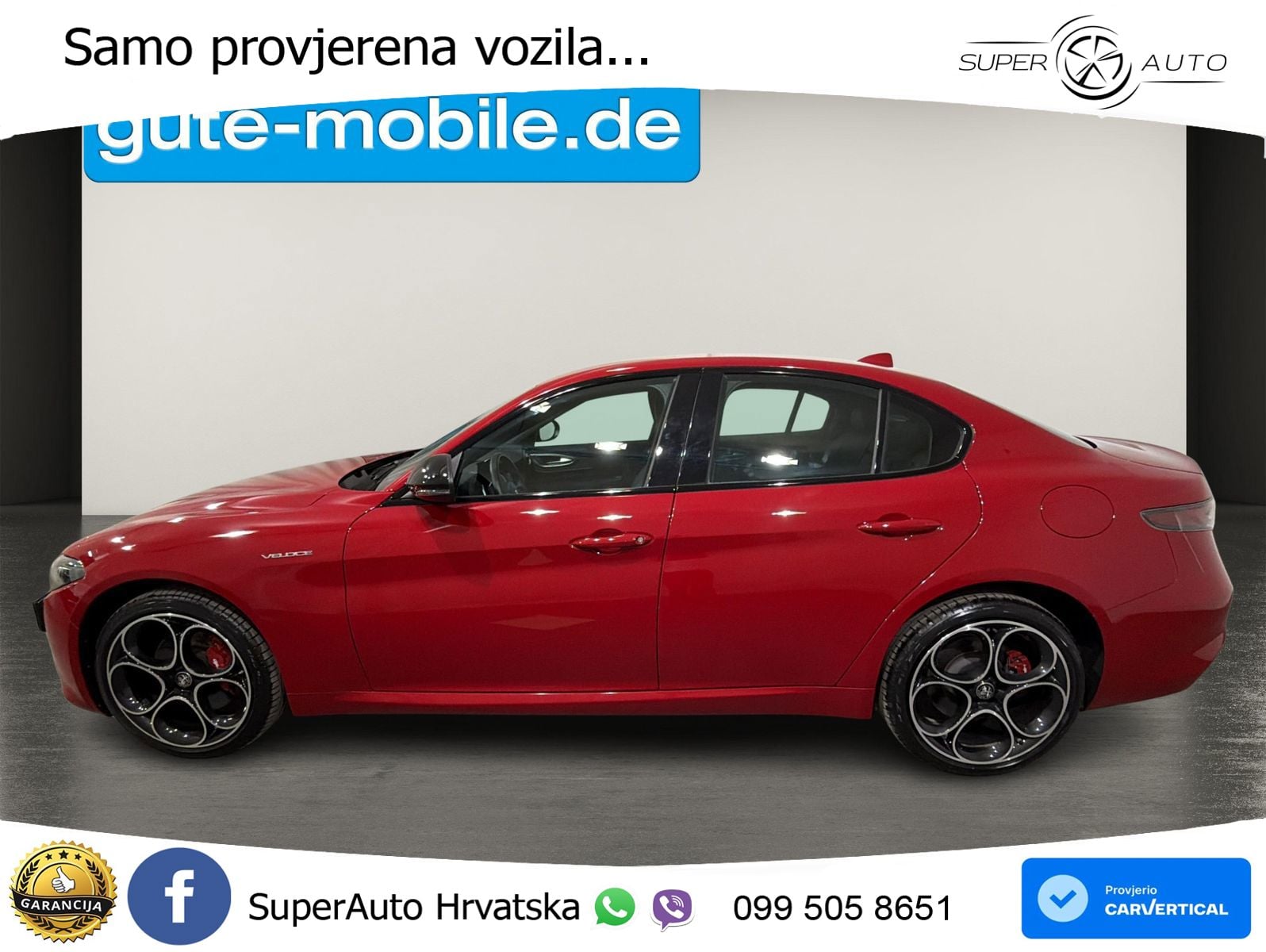 Alfa Romeo Giulia 2.0 Turbo (280 KS) Q4 Automatic LED+GR SJED+ACC