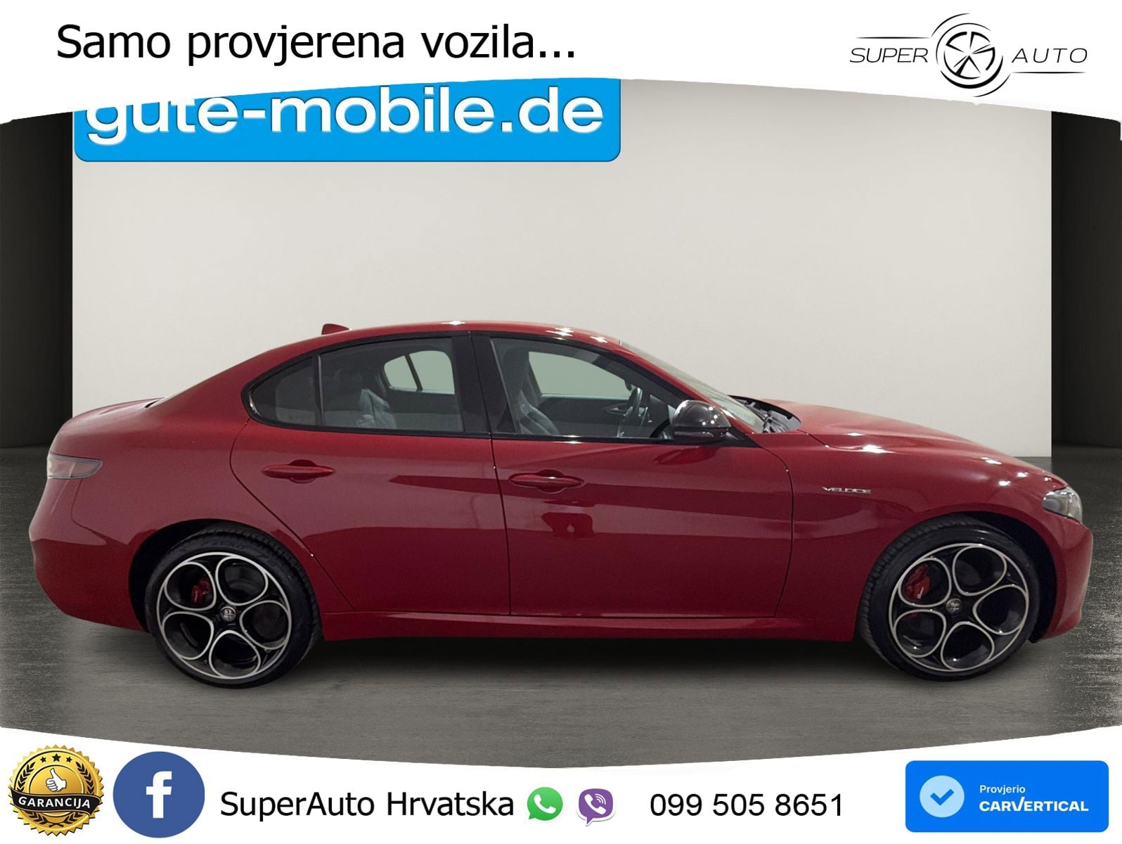 Alfa Romeo Giulia 2.0 Turbo (280 KS) Q4 Automatic LED+GR SJED+ACC