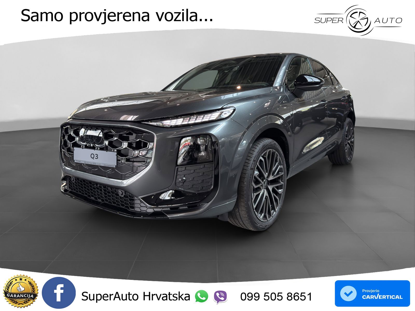 Audi Q3 Sportback 1.5 TFSIe (272 KS) S tronic 2x S line MATRIX+GR SJED+KAM
