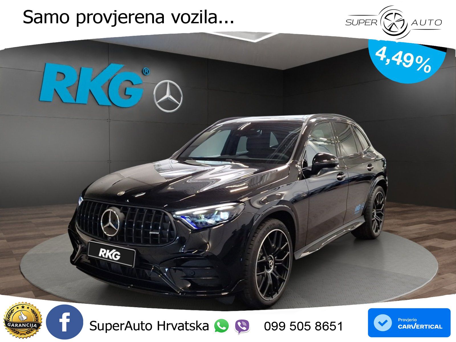 Mercedes AMG GLC 53 (449 KS) 4MATIC+ AMG SPEEDSHIFT TCT 9G ACC+HEAD+4xGR SJED+360+PANO