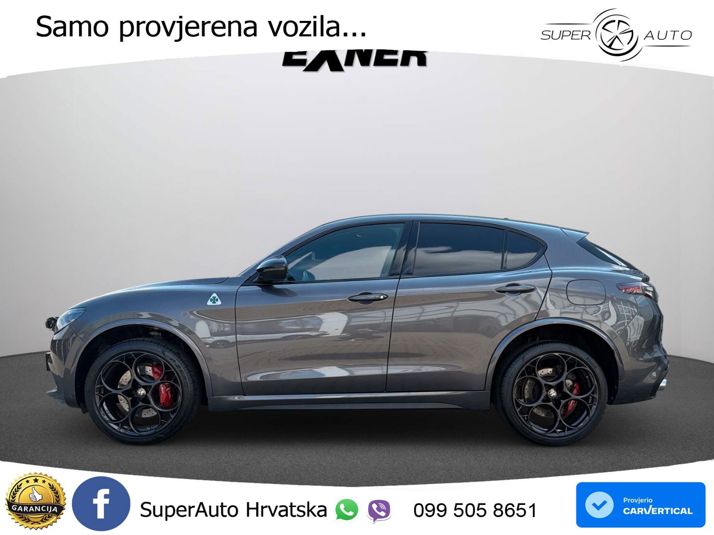 Alfa Romeo Stelvio Quadrifoglio 2.9 V6 Bi-Turbo (520 KS) Q4 Automatic LED+GR SJED+ACC
