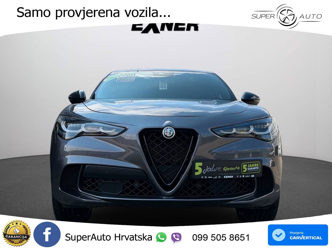 Alfa Romeo Stelvio Quadrifoglio 2.9 V6 Bi-Turbo (520 KS) Q4 Automatic LED+GR SJED+ACC