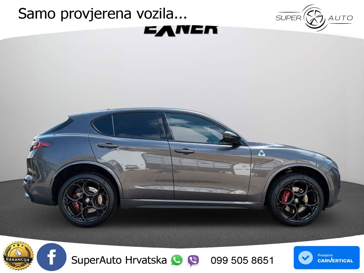 Alfa Romeo Stelvio Quadrifoglio 2.9 V6 Bi-Turbo (520 KS) Q4 Automatic LED+GR SJED+ACC