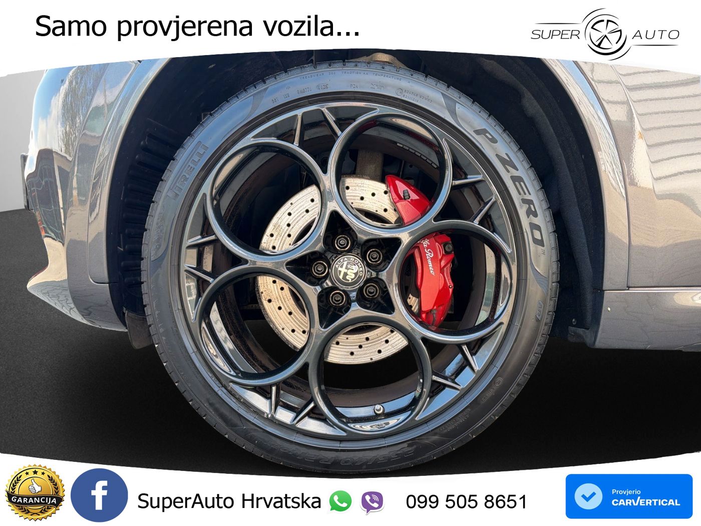 Alfa Romeo Stelvio Quadrifoglio 2.9 V6 Bi-Turbo (520 KS) Q4 Automatic LED+GR SJED+ACC