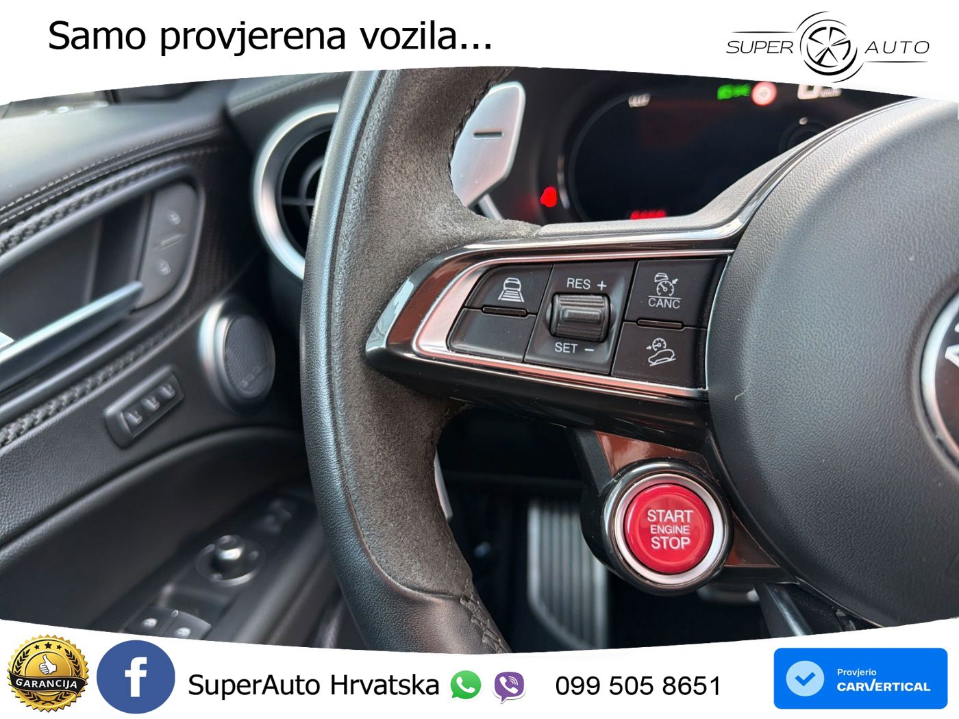 Alfa Romeo Stelvio Quadrifoglio 2.9 V6 Bi-Turbo (520 KS) Q4 Automatic LED+GR SJED+ACC