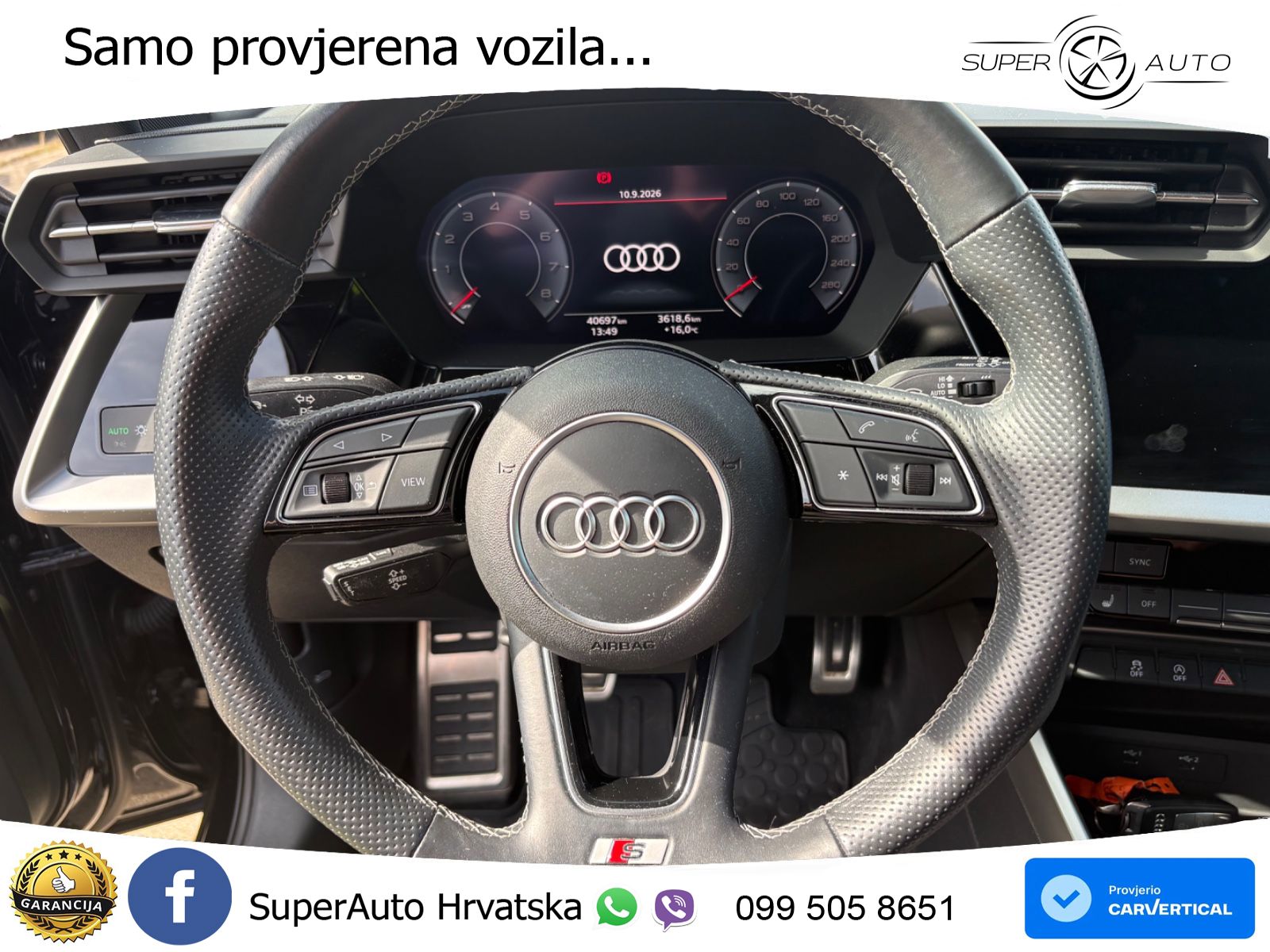 Audi A3 35 TFSI (150 KS) S line LED+GR SJED+ACC