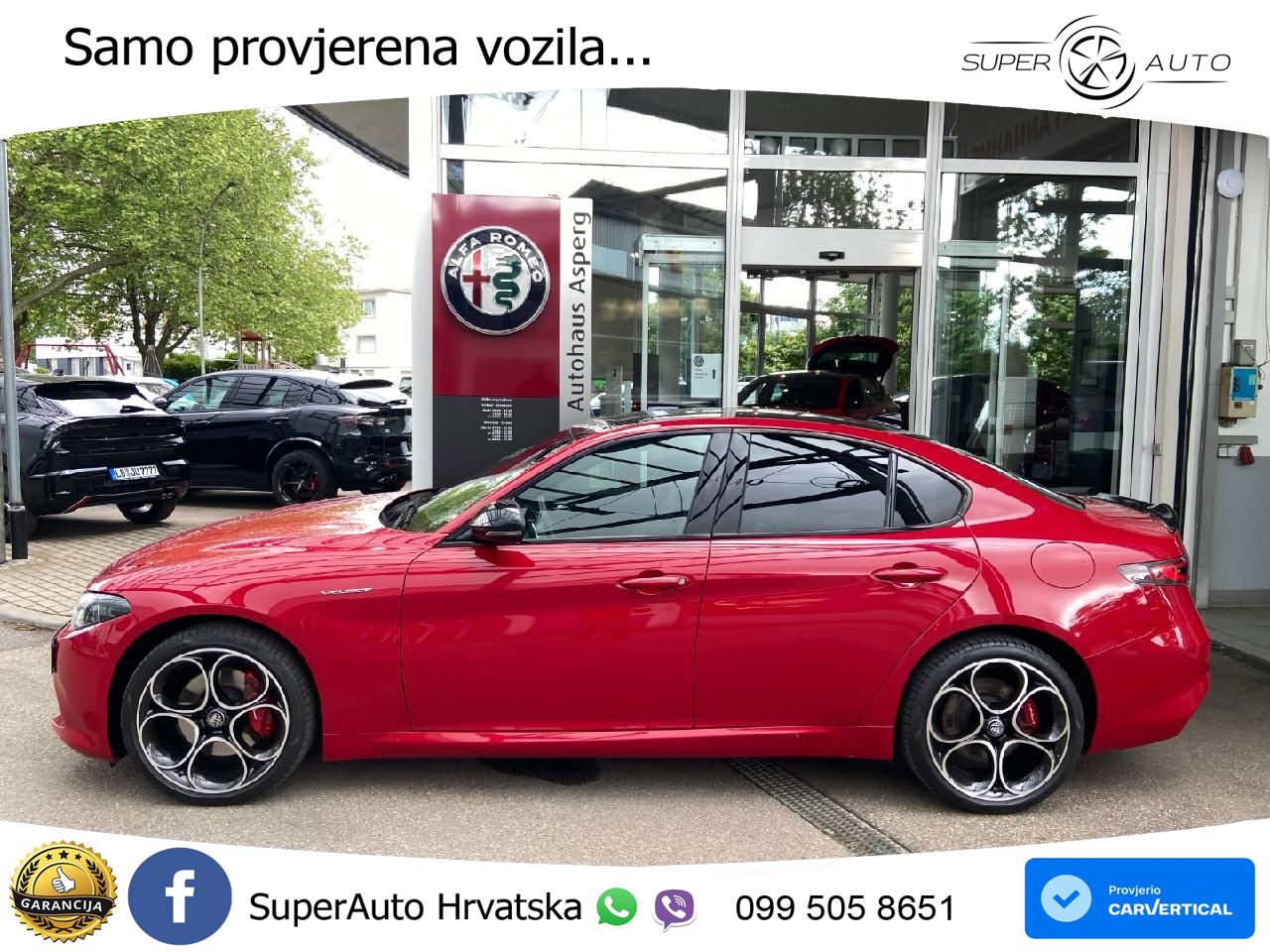 Alfa Romeo Giulia 2.0 Turbo (280 KS) Q4 Automatic LED+GR SJED+ACC