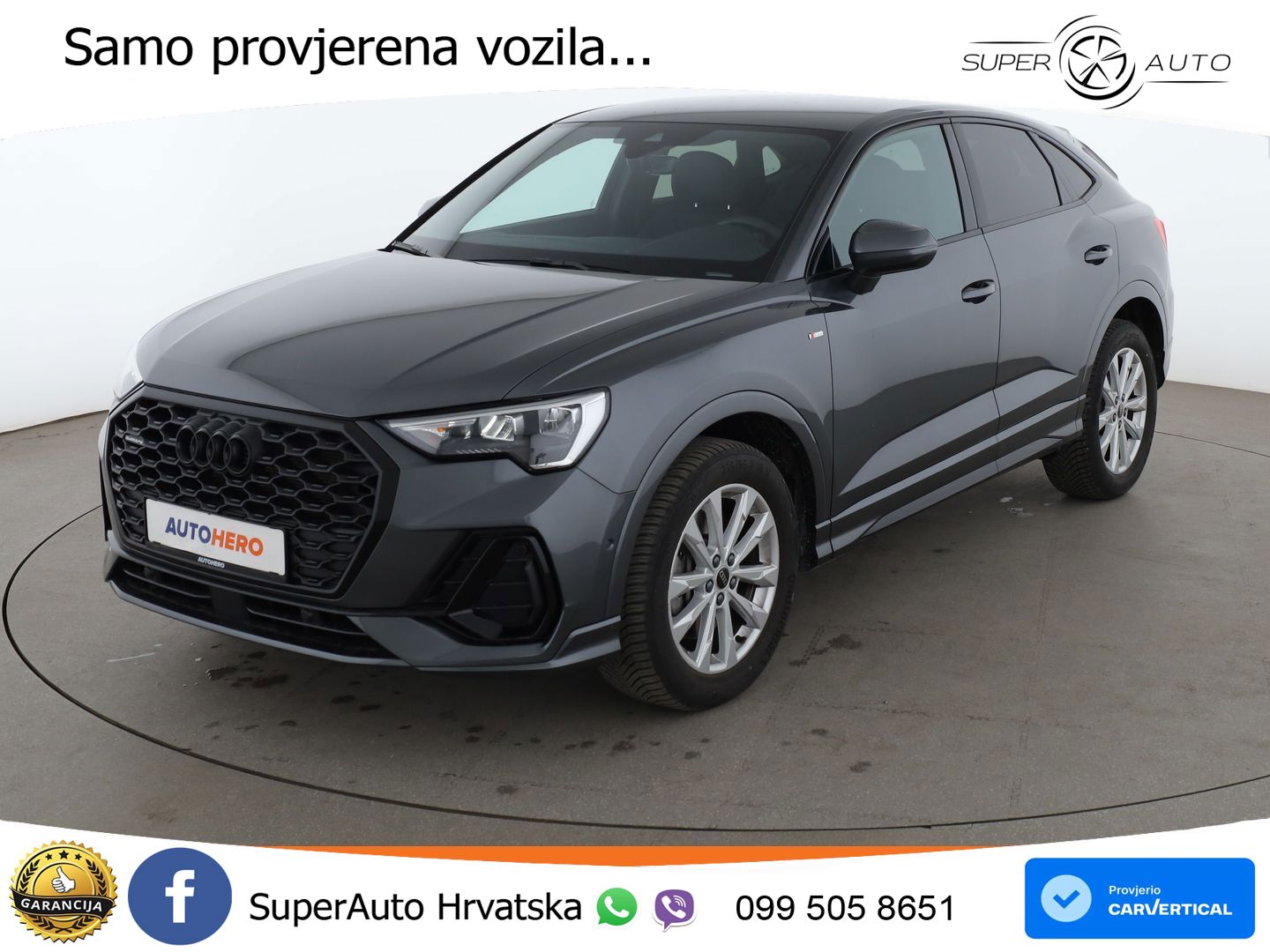 Audi Q3 Sportback 45 TFSI (245 KS) quattro S tronic S line LED+GR SJED+ACC