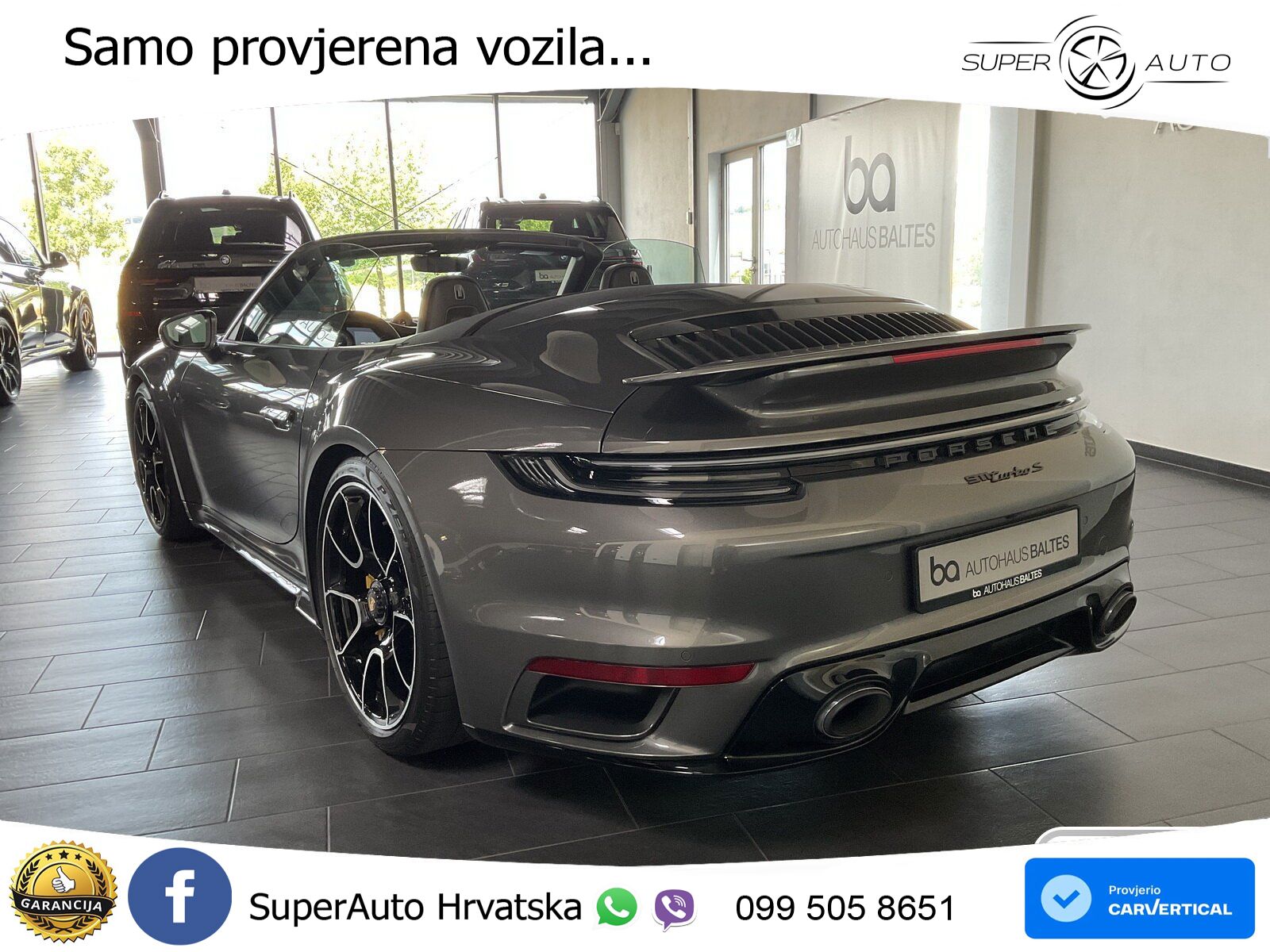 Porsche 911 Turbo S Cabriolet 3.8 (650 KS) PDK MATRIX+GR SJED+KAM