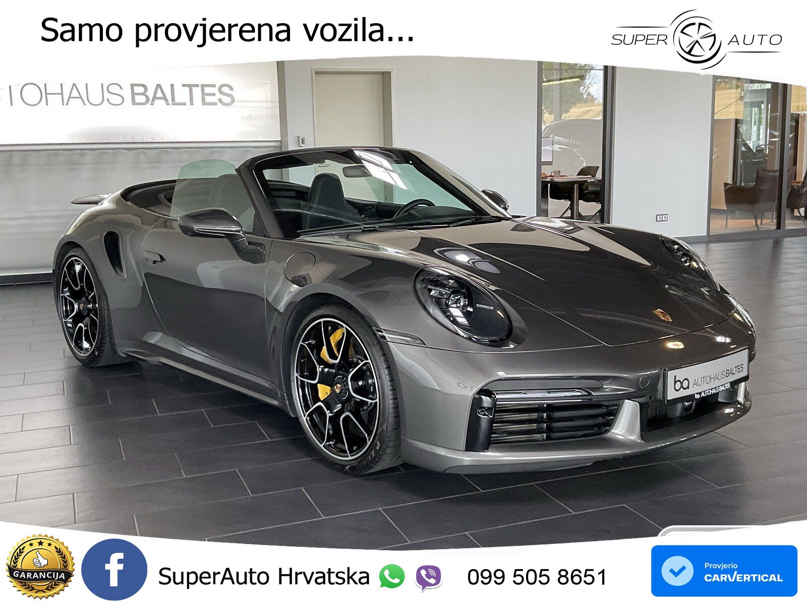 Porsche 911 Turbo S Cabriolet 3.8 (650 KS) PDK MATRIX+GR SJED+KAM