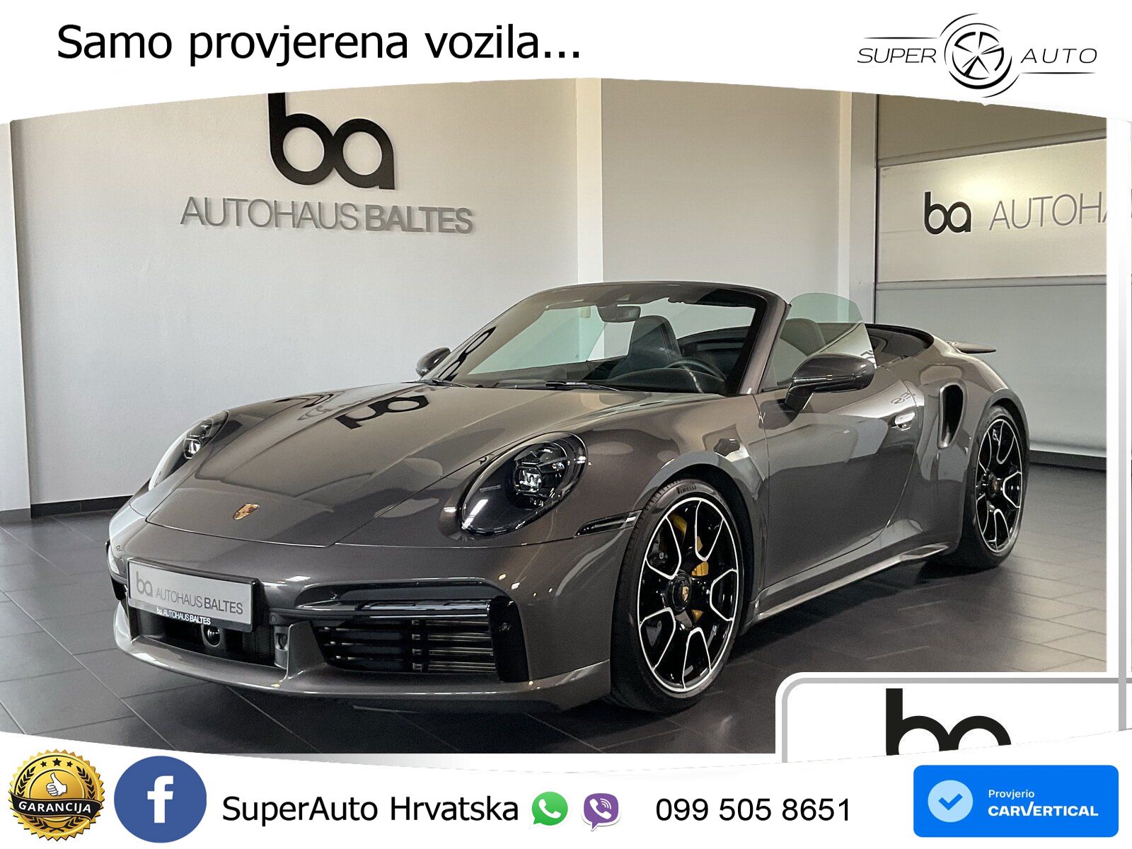 Porsche 911 Turbo S Cabriolet 3.8 (650 KS) PDK MATRIX+GR SJED+KAM