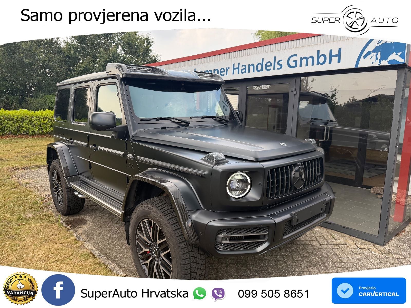 Mercedes AMG G 63 Long V8 (585 KS) 4MATIC 9G-TRONIC AMG SPEEDSHIFT PLUS LED+GR SJED+ACC