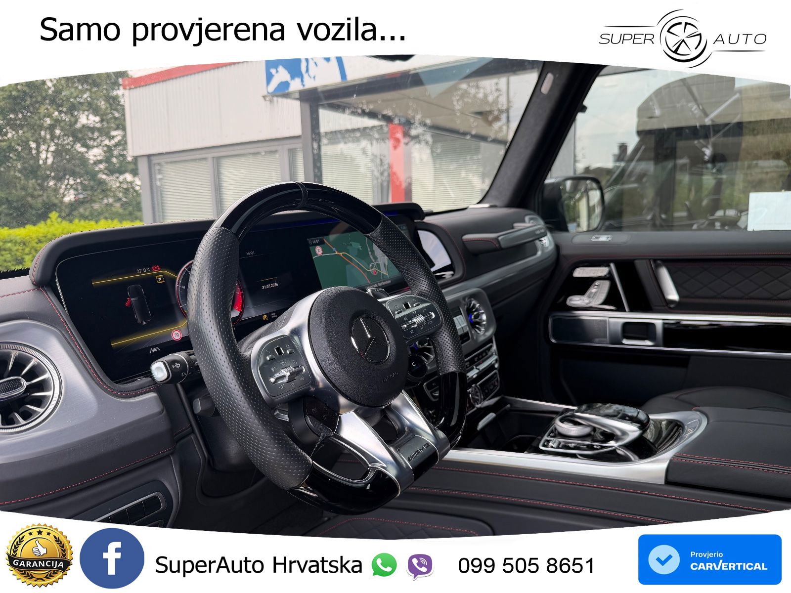 Mercedes AMG G 63 Long V8 (585 KS) 4MATIC 9G-TRONIC AMG SPEEDSHIFT PLUS LED+GR SJED+ACC