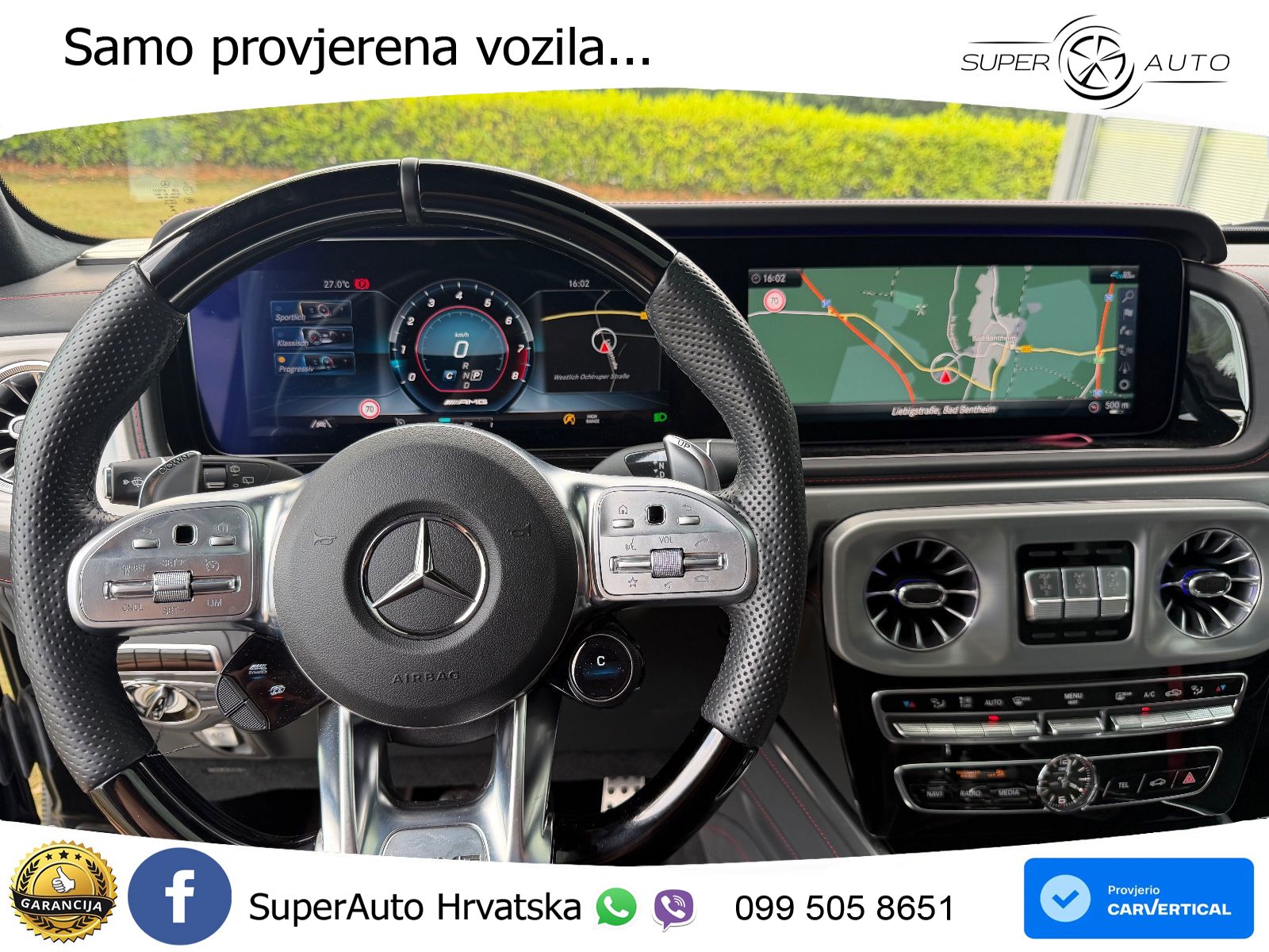 Mercedes AMG G 63 Long V8 (585 KS) 4MATIC 9G-TRONIC AMG SPEEDSHIFT PLUS LED+GR SJED+ACC