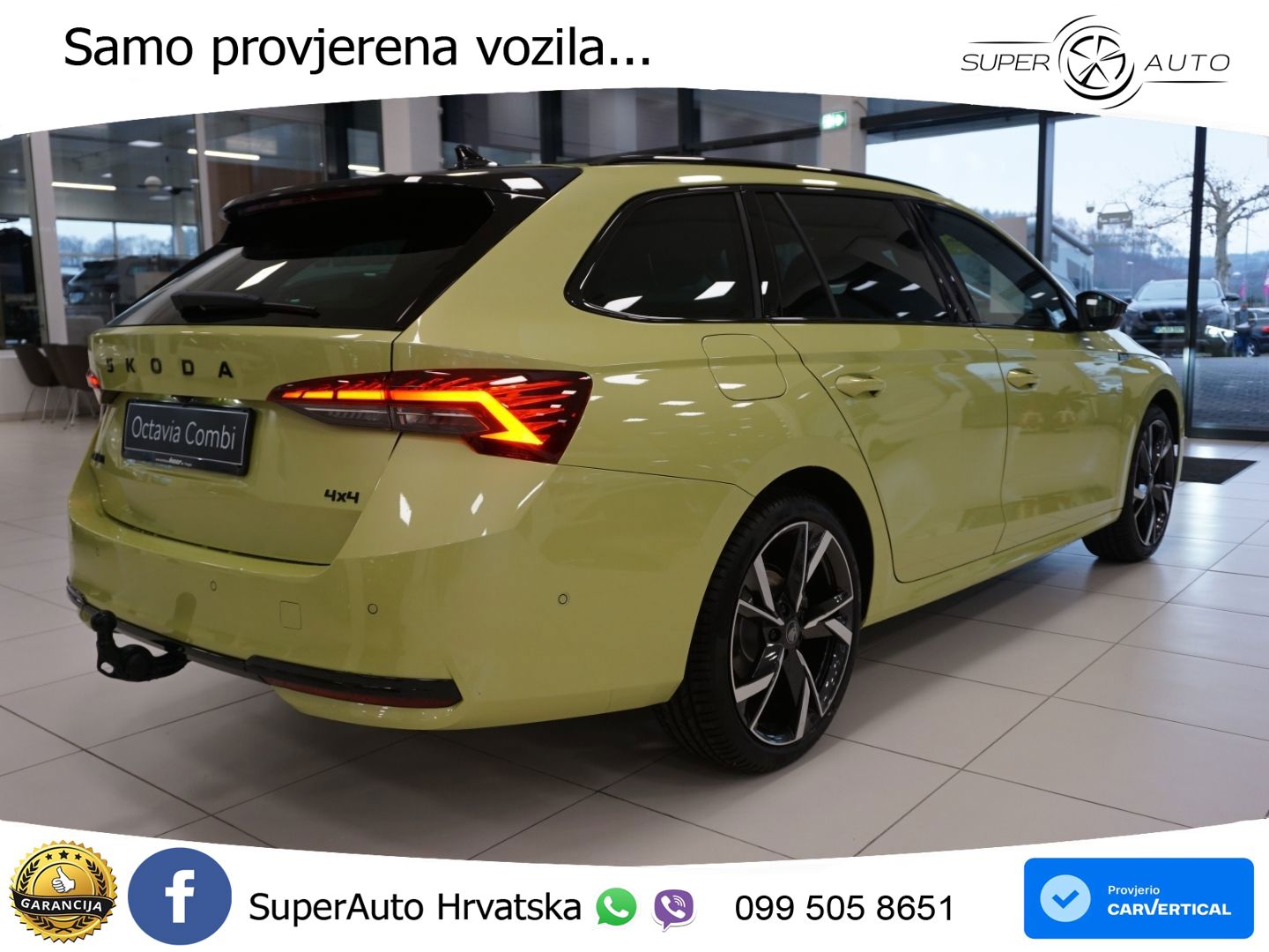 Škoda Octavia Combi 2.0 TSI (204 KS) 4x4 DSG SportLine MATRIX+GR SJED+KAM