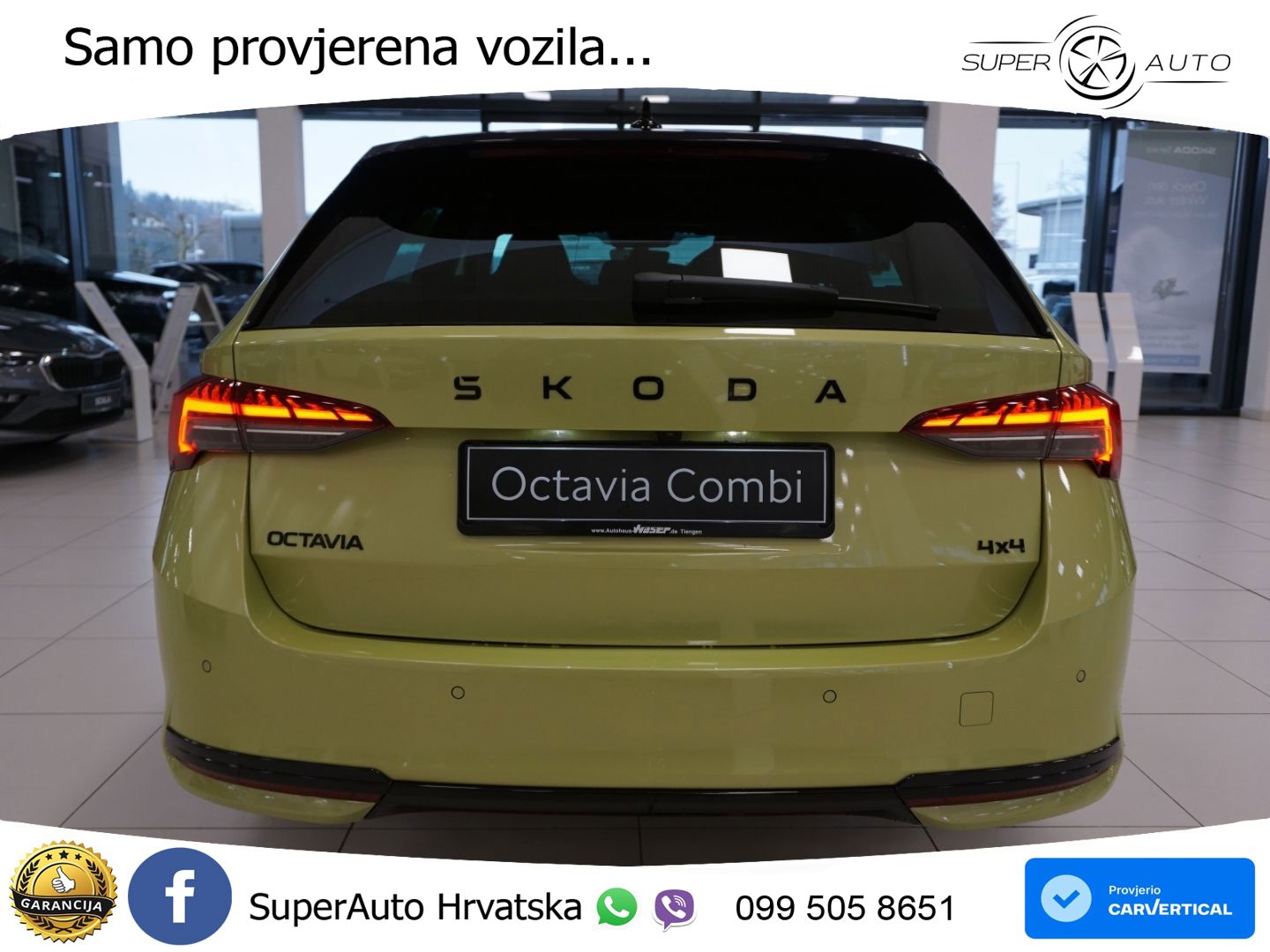 Škoda Octavia Combi 2.0 TSI (204 KS) 4x4 DSG SportLine MATRIX+GR SJED+KAM
