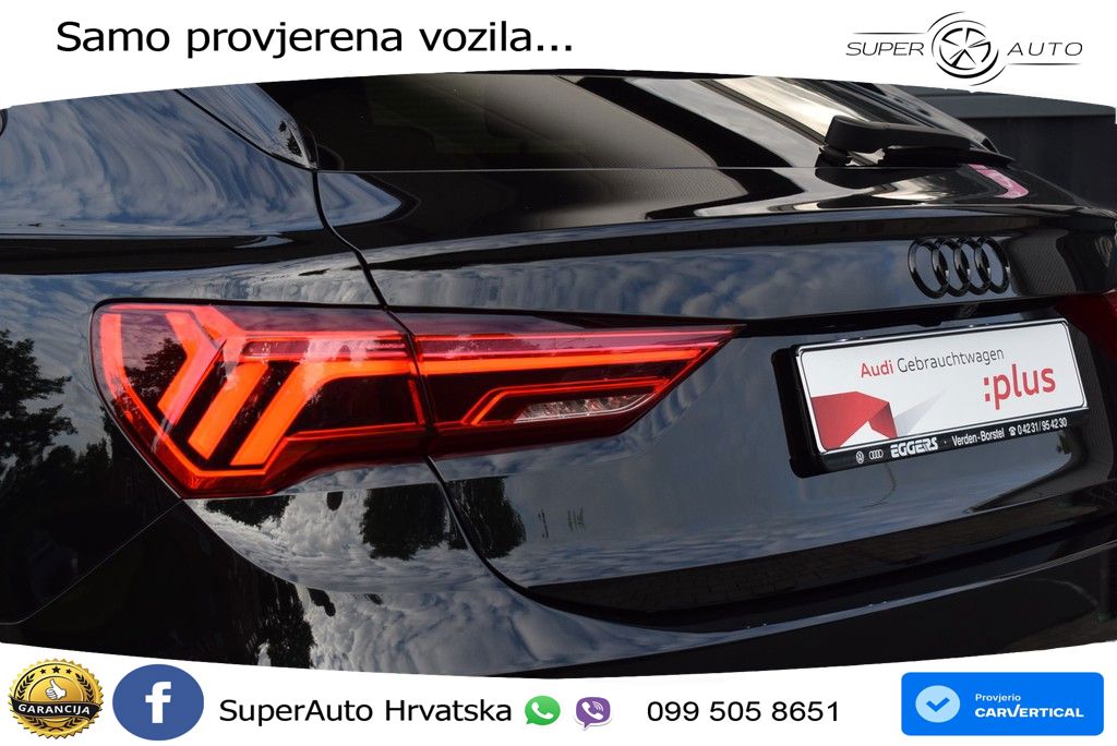 Audi Q3 II Sportback 35 TFSI (150 KS) S tronic S line LED+GR SJED+ACC