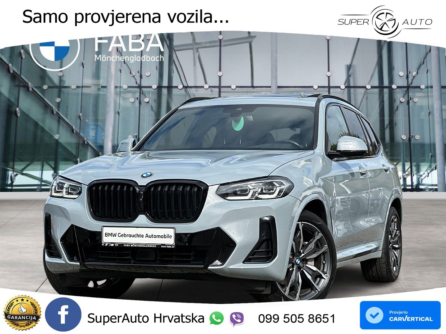 BMW X3 30i xDrive Steptronic M Sport ACC+GR SJED+360+PANO