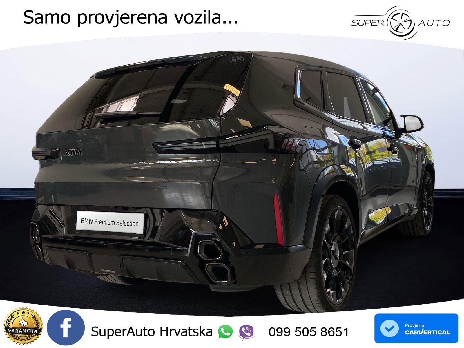 BMW XM 50e (476 KS) M xDrive M Steptronic ZRAČNI+ACC+4xGR SJED+360